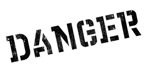 Danger rubber stamp. Grunge design with dust scratches. Effects can be easily removed for a clean, crisp look. Color is easily changed.