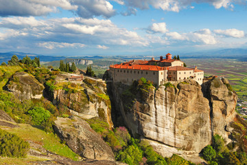 Fototapeta na wymiar Agios Stephanos Monastery in Meteora, Greece
