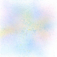 Colorful pastel spray paint on white background