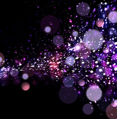 Obraz na płótnie Canvas Abstract background image with flares and sparkles on black