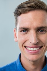 Fototapeta premium Close-up of smiling man