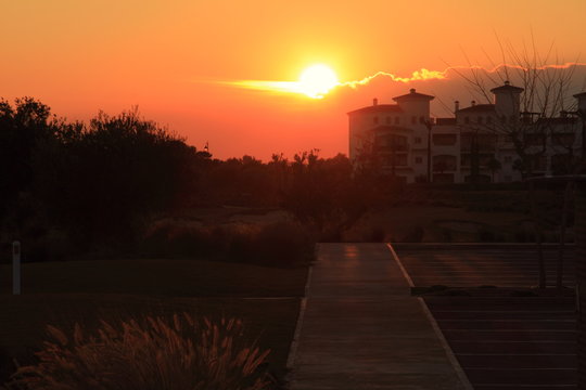 atardece naranja