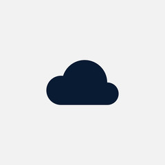 Cloud computing icon simple illustration