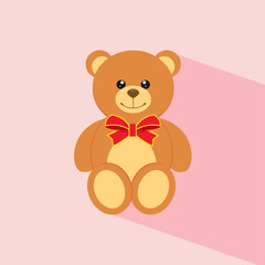teddy bear with tie.