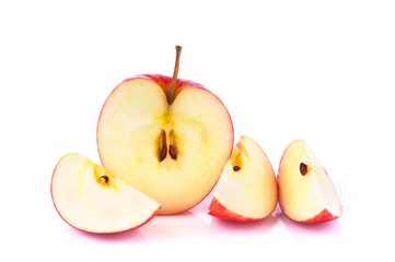 Apple on a white background