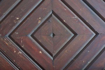 Wooden brown door pattern