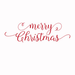 Merry Christmas vector text design 