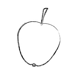 Apple icon. Organic healthy and fresh food theme. Isolated design. Vector illustration