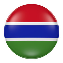 Gambia button on white background