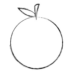 Orange icon. Organic healthy and fresh food theme. Isolated design. Vector illustration