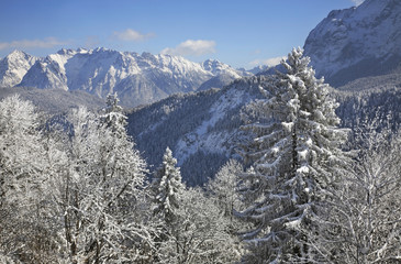 Eckbauer mountain near Garmisch-Partenkirchen. Germany