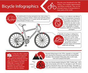 Bike infographic. Vector illustration.