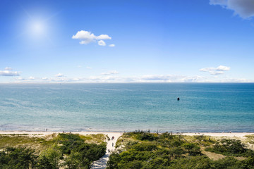 Aussicht vom Leuchtturm Darßer Ort