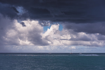 storm over the ocean