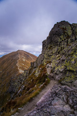 A beautiful mountain landscape above tree line