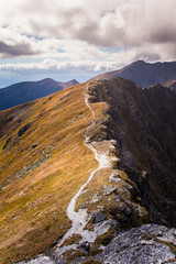 A beautiful mountain landscape above tree line