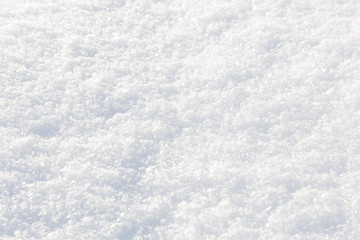 Fototapeta na wymiar Background, texture, white fluffy snow, different depth of field