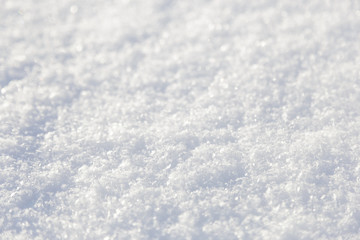Background, texture, white fluffy snow, different depth of field, snowflakes, sun, winter, frost, white,