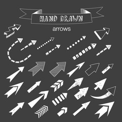 Unique collection of hand drawn arrows.