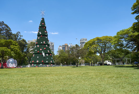  Christmas tree at Ibirapuera in Sao Paulo city.