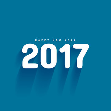 blue background with 2017 text and shadows