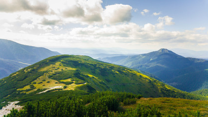 Naklejka premium A beautiful mountain landscape in Tatry, Slovakia