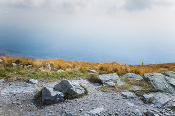 A beautiful mountain landscape in Tatry, Slovakia