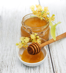 Jar with honey