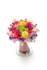 Wedding bouquet isolated on a white background