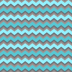 Vector chevron seamless pattern blue mint and brown retro colors