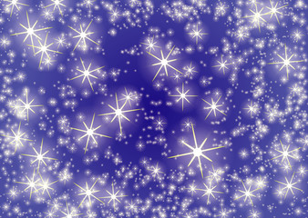 Light blue night stars pattern background. Illustration on vector. Concept template for banner, posters or invitations card.