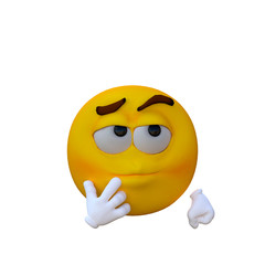 One yellow smiley. Sarcastic