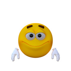 One yellow smiley. Smile