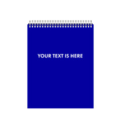 Realistic vector office notebook, diary illustration