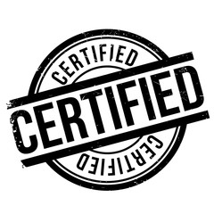 Certified stamp. Grunge design with dust scratches. Effects can be easily removed for a clean, crisp look. Color is easily changed. rubber grunge