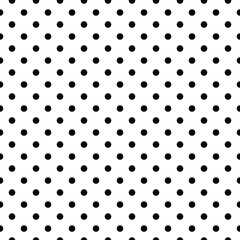 Polka dot seamless pattern - B&W
