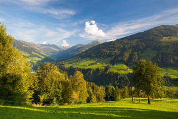 Fototapeta na wymiar The alpine village of Alpbach and the Alpbachtal, Austria.