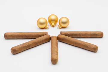 Luxury Cuban tobacco a Christmas decoration