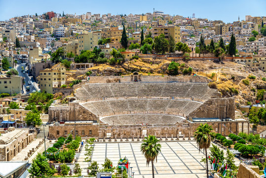 View on Roman Theater in Amman