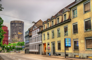 Fototapeta na wymiar Buildings in the city centre of Basel