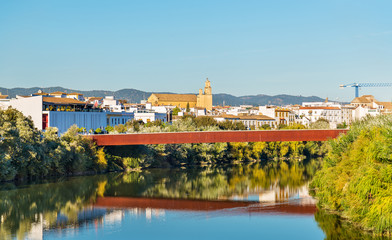 Fototapeta na wymiar The Guadalquivir river in Cordoba, Spain