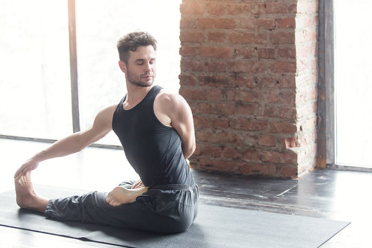 Mexican Yoga Teacher Meditating