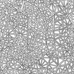 White black seamless pattern. Triangles texture. 
