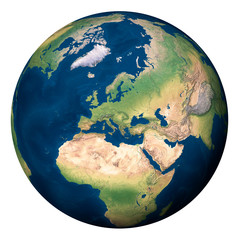 Planet Earth, Europe and part of Asia and Africa - Pianeta Terra, Europa e parte di Asia e Africa