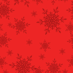 Naklejka na ściany i meble snowflakes seamles pattern