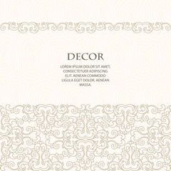 Vector decorative frame. 