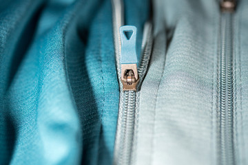 zip close up macro detail