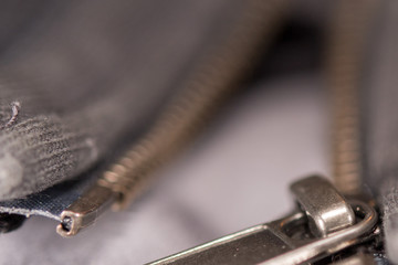 zip close up macro detail