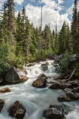 Meeting of the waters, Glacier national Park, BC, CA