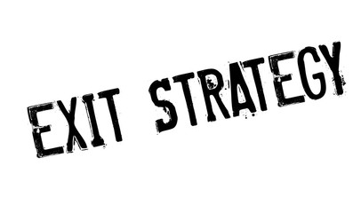 Exit Strategy rubber stamp